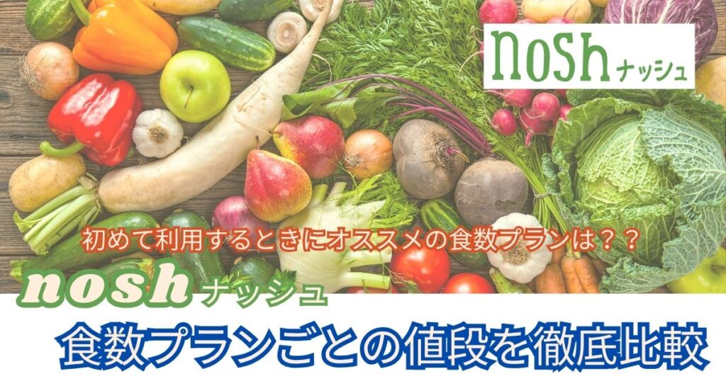 ナッシュ　食数プランごとの値段を徹底比較
